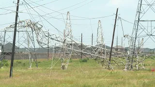 Houston residents seek relief after storm knocks out power to thousands