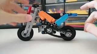 Функции Lego Technic питбайка в масштабе 1:11