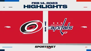 NHL Highlights | Hurricanes vs. Capitals - February 14, 2023