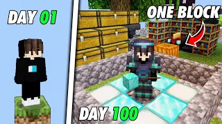 I Survived Another 50 days In ONE-BLOCK Minecraft Pocket Edition (HINDI)