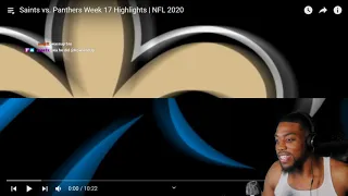 Panthers V Saints Reaction | WEEK 17 // NFL 2020 Season