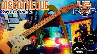 U2 - Discotheque (Guitar Cover/Tutorial) Live Popmart Mexico Backing Track Line 6 Helix Fractal FM3