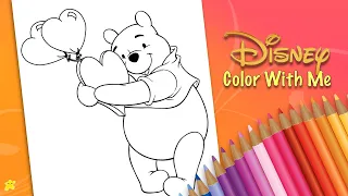 Winnie the Pooh Valentine | Color With Me | KP