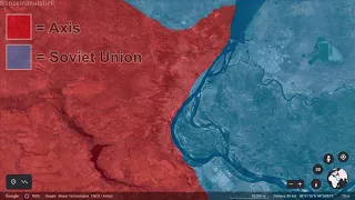 Battle of Stalingrad in 25 seconds using Google Earth