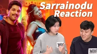 BLOCKBUSTER "Sarrainodu" Reaction by Koreans || Allu Arjun, Rakul Preet || Telugu Songs