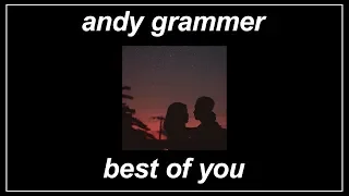 Best Of You - Andy Grammer (Lyrics)