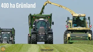 Großeinsatz 400 ha Grünland & Grünroggen Landwirtschaftliches Lohnunternehmen Timo Mücke Ernte 2022