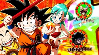 SONO FORTISSIMI!! 100% LR KID GOKU BULMA & KRILLIN SHOWCASE LINK LVL 10! DBZ: Dokkan Battle