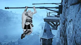 Assassin's Creed Valhalla - Parkour Free Roam with Ezio Outfit