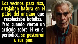Los vecinos, para risa, arrojaban basura en el patio del anciano que recolectaba botellas