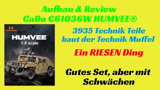 Der Technik Muffel und der CaDa Humvee.. Gutes Set, aber mit Schwächen - CaDa C61036W Humvee 1:8