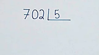 DIVISÃO NÃO EXATA: 702 dividido por 5