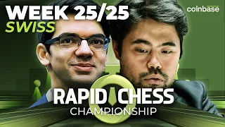 FINAL SWISS: Chess’ ELITE Play For Last Rapid Chess Championship KO! | RCC Wk. 25!