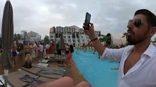 360° Video Pickup Sexy Girls At Pool Party Ibiza Hard Rock Hotel Spain Daniel Nelu #TravelVlog 3D 6K