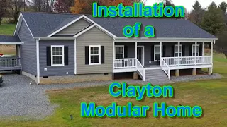 New Clayton Modular Home being installed.