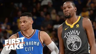 Russell Westbrook can single-handedly lift the Thunder over the Warriors - Ryan Hollins | First Take