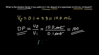 How to Calculate Dilution Factor