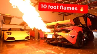 NEW FLAME TUNE FOR MY 1300 WHP MCLAREN 720 GTR IS INSANE!