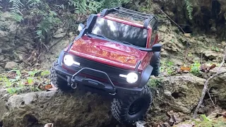 1/10 scale RC HB-R1001 FORD BRONCO Ryukyu RC walk Touyama Urasoe 琉球ラジコン散歩　#crawlerRC