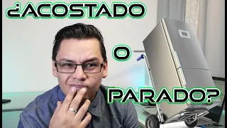 ¿Cómo transportar un refrigerador? 🤔Parado o acostado #refrigerador #lineablanca