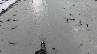 Walking on thin ice sound