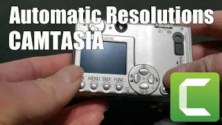 Automatic Resolution and Aspect Ratio - Camtasia