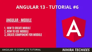 modules in angular | how to create component for module | Angular 13 tutorial #6