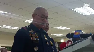 CPNP PGEN Oscar Albayalde announces administrative relief of Negros Oriental provincial police