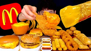 ASMR 치즈속에 치즈버거🍔오징어링 치즈스틱 애플파이 너겟 먹방~!! Cheese Burger With Cheese Stick Apple Pie Nuggets MuKBang~!!