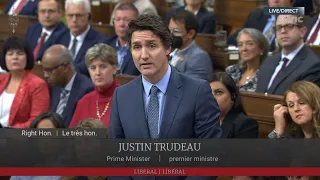 PM Justin Trudeau provides update on the Canadian response to the Israel–Hamas conflict