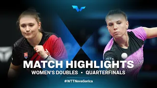 Highlights | Tatiana K./Ema L. vs Maria X./Adina D. | WD QF | WTT Contender Nova Gorica 2022