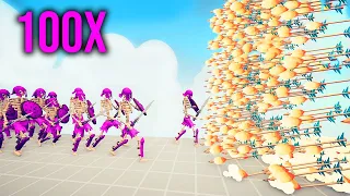 100X SKELETON 2X GIANT SKELETON VS EVERY GOD | TABS - Totally Accurate Battle Simulator