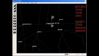 Überlingen mid air collision - ATC Radar Animation (Final 2 Minutes)