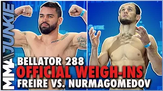 Patricky Freire, Usman Nurmagomedov on Point for Co-Main Event | Bellator 288 Weigh-Ins