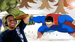 Hulk vs Superman pt 1 by Zimaut Animation Reaction