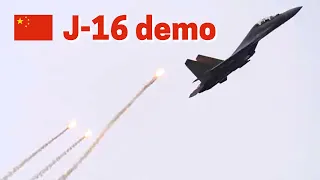 J-16 fighter amazing flight demo! The best Su-27 made in China with great maneuverability and weapon