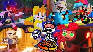 FNF 360° Game Over Compilation 2 (Mommy Long Legs, Tails, Sonic.EXE)