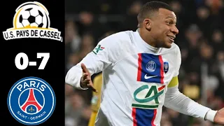 Pays De Cassel vs PSG 0-7 | All Goals and Highlights 2023