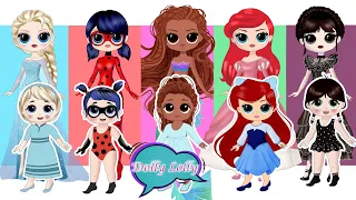 Miraculous LadyBug, Elsa, Ariel, Wednesday Growing Up - DIY Arts & Paper Crafts