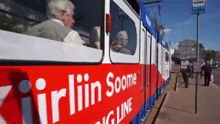 Tallinn tram ride ESTONIA 2017