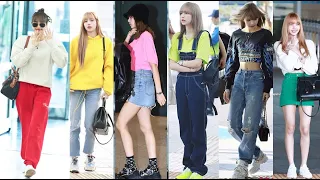 SO CUTE BLACKPINK LISA AIRPORT FASHION STYLE 2016 - 2019