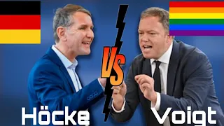 TV Duell Björn Höcke vs Mario Voigt