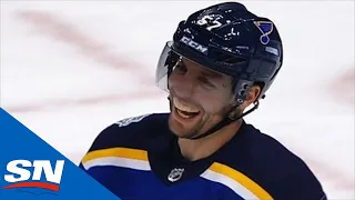 Blues All Laugh After Scoring On A Totally Clueless Philipp Grubauer