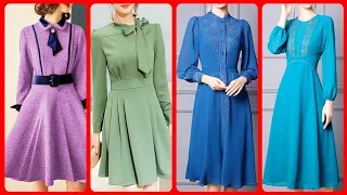 Gorgeous And Attractive Ladies Plain Casual Wear A-lin Skirter Dresses