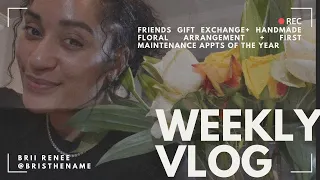 VLOG: FRIENDS GIFT EXCHANGE + NEW YEAR NEW FACIAL + GROCERY SHOPPING + HANDMADE FLORAL ARRANGEMENT