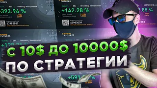 С 10$ ДО 10000$ РАЗГОН ДЕПОЗИТА ПО СТРАТЕГИИ ОТ ЛИНИЙ БОЛЛИНДЖЕРА | ЛЕГКАЯ СТРАТЕГИЯ ДЛЯ НОВИЧКОВ