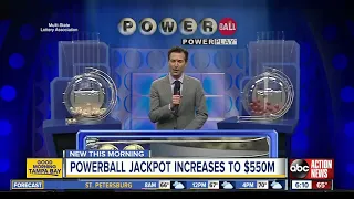 Powerball lottery drawing for March 16, 2019: No winning tickets sold; jackpot now $550 million