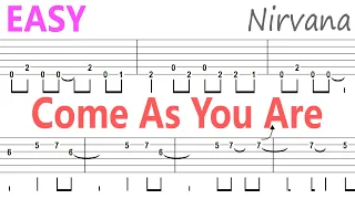 Nirvana - Come As You Are / Guitar Solo Tab+BackingTrack