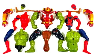 Merakit Mainan Spider-Man VS Siren Head VS Hulk Smash VS Hulk Buster Avengers Superhero Toys