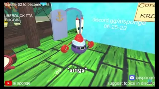 AI Sponge Mr Krabs sings Gangsta's Paradise